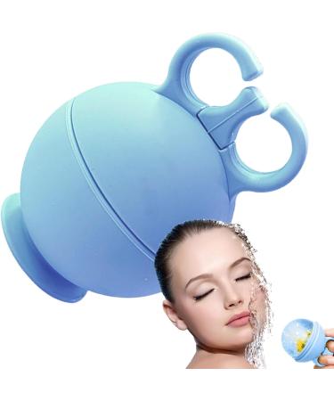 Buerfu Ice Holder for Face - Reusable Silicone Ice Ball & Ice Cream Shape for Women | Summer Blue Facial Massage Tool - Buy Online on GoSupps.com