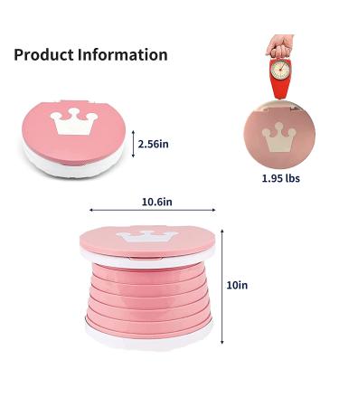 Portable Travel Potty for Toddlers - Foldable & Pink | Emergency Toilet for Car, Camping & Indoor Use - Buy Online on GoSupps.com