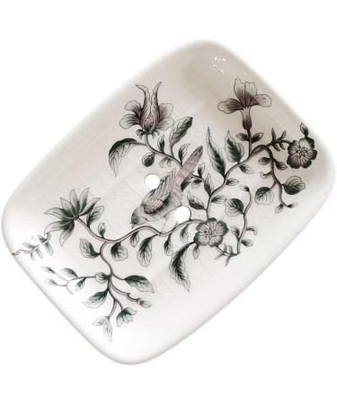 Amosfun 4pcs Ceramic Hand-painted Soap Dish Ceramic Soap Dish Soap Holder Soap Stand Flower Soap Dish Bathroom Soap Dish Soap Dishes for Bathroom European Style Soap Box Container Ceramics - Buy Online on GoSupps.com
