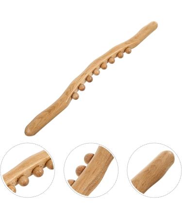 Operitacx Holz-Gua-Sha Massage Tools | Wooden Scratch Rod & 8 Pearl Body Massage Device - Buy Online on GoSupps.com