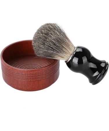 Angrek Wood Shaving Soap Bowl Cup - Round Shaving Shell for Men | 8.3x4cm | Ideal for Foam & Cream Soap - Buy Online on GoSupps.com