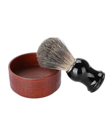 Premium Wood-Shaving Bowl for Men | Natural Oak Razor & Hair Brush Set | Eco-Friendly Grooming Tools - Buy Online on GoSupps.com
