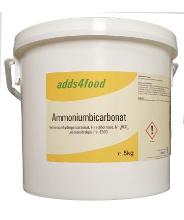 adds4food 5kg ammonium bicarbonate (deer horn salt ABC-shoot) in food grade E503