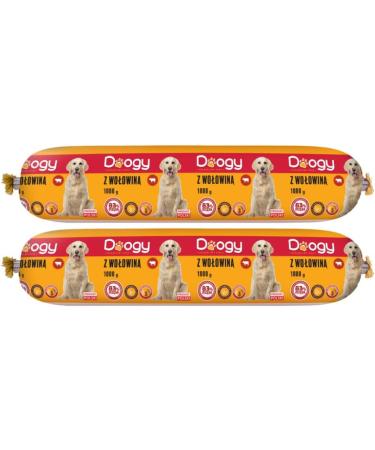 1 kg dog sausage dog food wet food high meat content premium | Dog food beef or poultry (10x 1kg B uf) - Buy Online on GoSupps.com