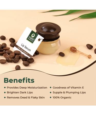 Buy 100% Organic Lip Serum Coffee with Vitamin E - Naturally Brightens & Softens Dark Lips Perfect for Dry & Chapped Lips Unisex 8gm - Buy Online on GoSupps.com