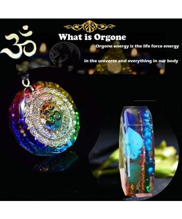Sinymilk Om Aum Symbol Energy Protection Orgonite Pendant Reiki Healing Stones Necklace - Buy Online on GoSupps.com