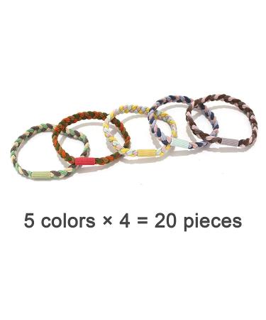 20 PCS Color Braided Boho Hair Ties Set for Women, Baby Girls, Kids - Forest Series - Buy Online on GoSupps.com