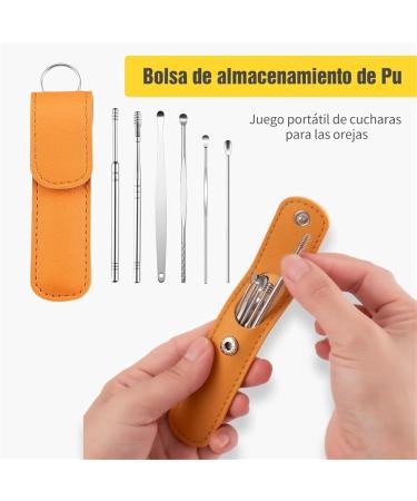 Innovative Spring Earwax Cleaner Tool Set Ear Wax Removal kit Upgrade 6PCS Innovative Spring Cleaning Tool Set(Orange) Orange 1 - Buy Online on GoSupps.com