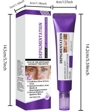  QGuoJie Advanced anti-hyperpigmentation cream - Eliminates dark spots and anti-aging facial treatment - Brightening moisturizing cream for all skin types (3) - Buy Online on GoSupps.com