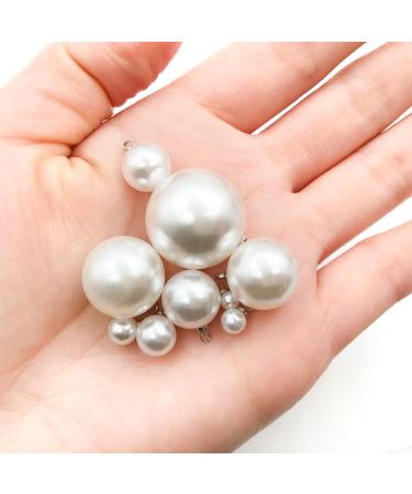 Unahtinr 30Pcs Imitation Pearl Pendant Earrings Accessories - Sheep's Eye Hanging Caps - Buy Online on GoSupps.com