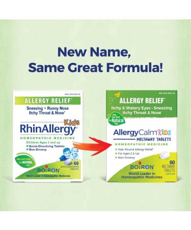 Boiron AllergyCalm Kids Tablets - Allergy Relief for Sneezing Runny Nose Itchy Eyes & Throat - 60 Count | Fast International Shipping - Buy Online on GoSupps.com