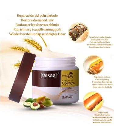 KARSEELL Hair Mask for Deep Repair & Intensive Hydration - 500ml | Restore Dry & Damaged Hair - Buy Online on GoSupps.com