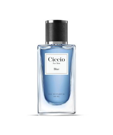Cicci'o Blue Eau De Perfume for Men with Citrus Lemon Bergamot and Mandarin | Premium Long Lasting Woody Aquatic Fragrance Scent | Perfect Perfume for Summer 100ml