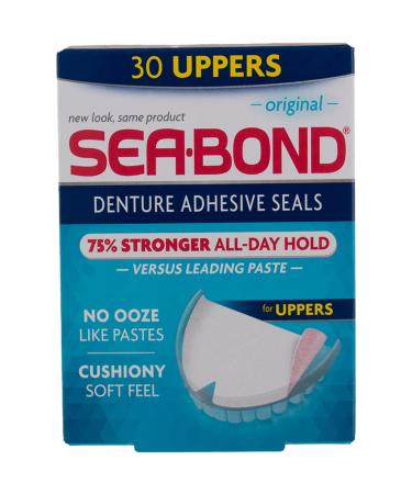 Sea-Bond Denture Adhesive Seals Uppers Original - 30 ea Pack of 5 - Buy Online on GoSupps.com