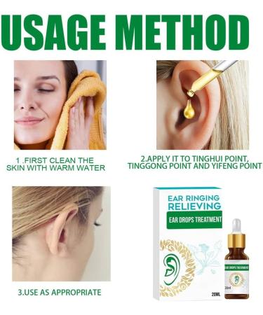 Earache Drops for Adult Ear Infections Tinnitus Relief Best Ear Drops for Swimmers' Ears (3Pcs) - Buy Online on GoSupps.com