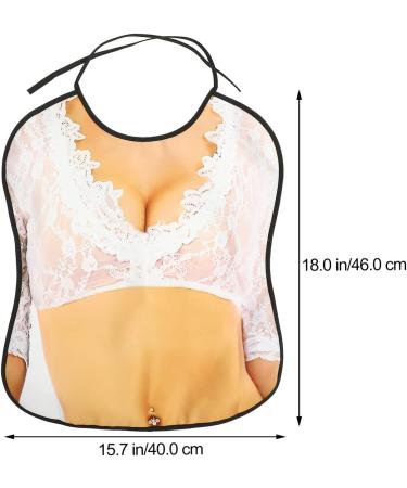 Novelty Adult Bibs for Women - Funny Washable Clothing Protectors for Elderly - Perfect Gag Gift for Ladies - White Adult Aprons - Buy Online on GoSupps.com
