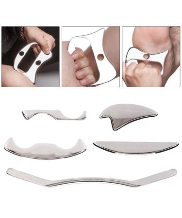 ANGGREK 5pcs/Set Stainless Steel Gua Sha Scraping Massage Tools for Muscle Pain Relief - Premium Quality - Buy Online on GoSupps.com