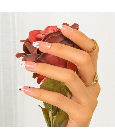 Buy Sethexy Pink Long Coffin False Nails - 24 St Ballerina Acrylic Nail Tips with Glue for Women & Girls - Buy Online on GoSupps.com