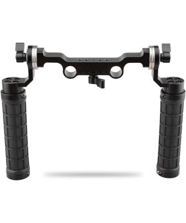 CAMVATE 15mm Rod Shoulder Mount Rig with Soft Rubber Grip for DSLR - Black (M6 Thread 31.8mm) - Buy Online on GoSupps.com
