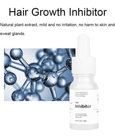  Alvinlite Hair Inhibitor Hair Regrowth Inhibitor Serum Hair Inhibitor Non-Irritant Permanent Hair Removal for Face Arms Legs Underarms Makes Your Skin Smooth (10ml) - Buy Online on GoSupps.com