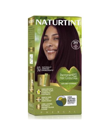Naturtint Permanent Hair Colour 3NV Deep Radiant Red Plant Enriched Ammonia Free Long Lasting Grey Coverage and Radiant Colour Nourishment and Protection