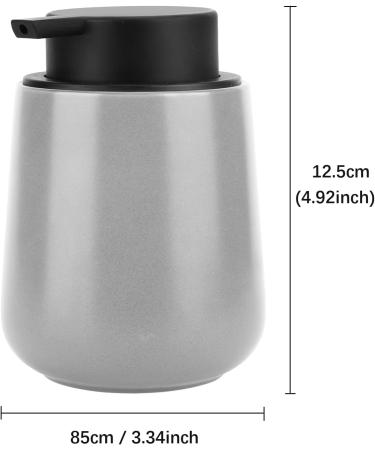 Cozhyess 400ml Ceramic Soap Dispenser - Manual Hand Sanitizer Pump for Shampoo Lotions & Liquid Soaps - Buy Online on GoSupps.com