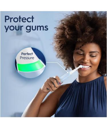 Oral-B iO3 Electric Toothbrush: Christmas Gifts for Him/Her - 4 Brush Heads, 3 Modes, Teeth Whitening - Blue + Refills (2 Pin UK Plug) - Buy Online on GoSupps.com