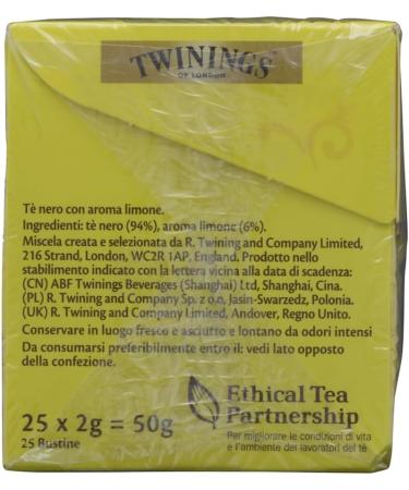  Italian Gourmet E.R. Twinings Lemon Scented Tea 400g Black Lemon Teas with 25 Filters + Gourmet Polpa di Pomodoro Italian Tin - Buy Online on GoSupps.com
