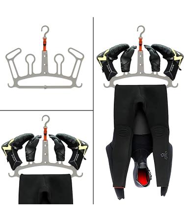 POUALAON Foldable Wetsuit Hanger | Quick Drying Heavy Duty Hanger for Surfing & Diving Gear - Buy Online on GoSupps.com