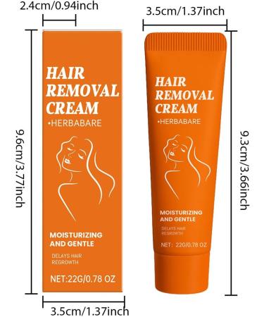 Facial Hair Removal Cream - 22g Gentle and Soothing | Gentle and Soothing Facial Lotion for Hair Removal For Women and Girls Daily Home Use Long-Term Nighttime Use - Buy Online on GoSupps.com