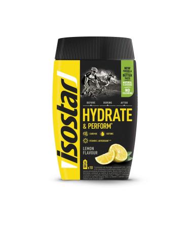 ISOSTAR Hydrate & Perform ISO Drink 400g - Electrolyte Beverage Powder for Sports - 2x Lemon Flavor + 0.5L Bottle - Boost Your Performance - Buy Online on GoSupps.com