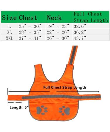 Hiado Dog Reflective Safety Vest - High Visibility Jacket for Walking, Running, Hiking - Protects Dogs from Cars and Hunting Accidents - Orange XL - Buy Online on GoSupps.com