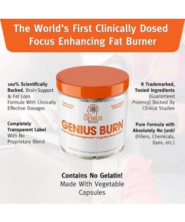 Genius Fat Burner - 60 Capsules for Men & Women | Optimize Weight Loss & Boost Energy - Buy Online on GoSupps.com