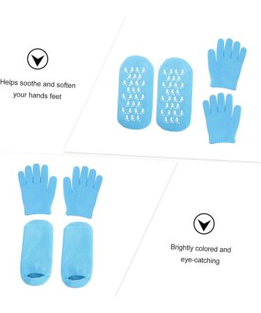  BIUDECO Moisture Gel Socks Crutch Grip Covers Gel Heel Sleeves Spa Socks For Women Socks For Cracked Skin Moisturizing For Women - Buy Online on GoSupps.com