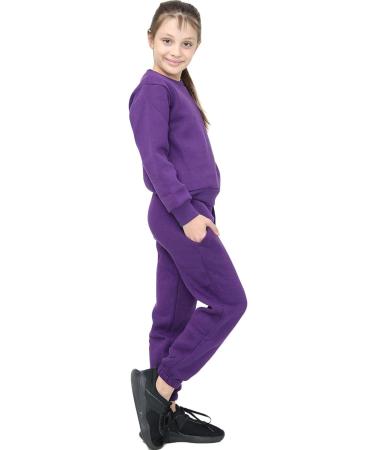 A2Z 4 Kids Plain Tracksuit Jumper Sweatshirt Set with Jogger Bottoms for Girls Boys | Ages 2-13 | PE School Sports Activewear - Buy Online on GoSupps.com
