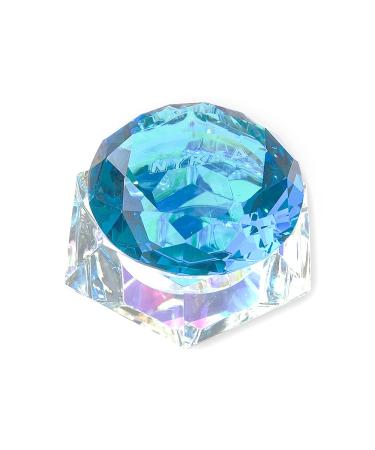 Colorful Nail Art Acrylic Liquid Dappen Dish Bowl with Gemstone Lid - Blue | 13ml Capacity - Buy Online on GoSupps.com