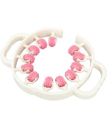 AONYAYBM Round Pink Massage Scooter for Legs | Portable Multi-Purpose Muscle Roller | Innovative Leg Massage Device for Sports & Relief - Buy Online on GoSupps.com