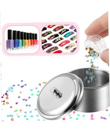 Manicure Container Liquid Powder Cup Crystal Tools Dispensing Container With Lid for Women nail liquid dish - Buy Online on GoSupps.com