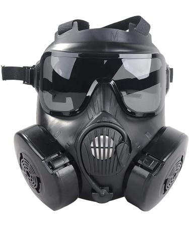 M50 Airsoft Protective Gas Mask Tactical, Full Face Eye Protection Goggles Dummy Toxic Skull Gas Mask with Filter Fans for BB Gun Game Cosplay Halloween Masquerade Costume Props, No Anti-Gas Function - Buy Online on GoSupps.com