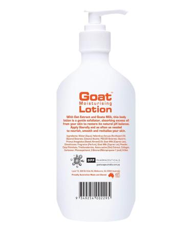Goat Moisturizing Lotion with Oatmeal 16.9 oz | Hydrating & Nourishing Skincare for All Skin Types International Shipping Available - Buy Online on GoSupps.com
