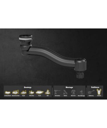 Railblaza Unisex-Adult ND-228 Swing ARM Mount R-Lock Black Standard