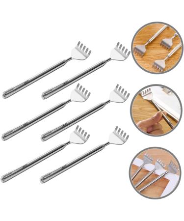 Frcolor 6-St Telescopic Back Massage Rake Stainless Steel Scratch Tool for Itching Relief | Adjustable Back Scratcher for International Shipping - Buy Online on GoSupps.com