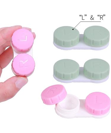 Marble Contact Lens Case Kit with Mirror and Tweezers - Rose Gold | Portable Travel Kit for Outdoor and Office Use - Buy Online on GoSupps.com
