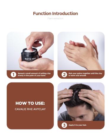 Matte Hair Wax for All Hair Types - All-Day Hold Pomade for Men | Premium Styling Clay (4oz - Buy Online on GoSupps.com