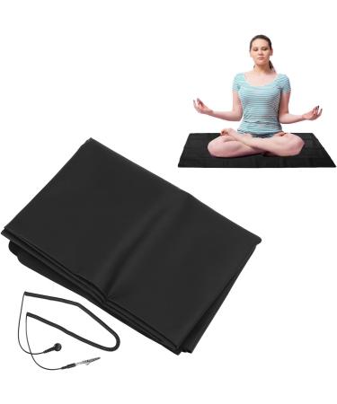 Grounding Mat Energy Adding Reduce Stress Anxiety Relief 54.3 X 78.7in Earth Pad with PU Leather Material Gym Mat Work Mat Yoga Mat Home Office Health Mat - Buy Online on GoSupps.com