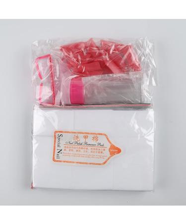 Fandamei Nail Polish Remover Tools Set - 500 Cotton Pads Pink Nail Clips Stainless Steel Shaver Nail Files & Brush - Perfect for Gel Nails - Buy Online on GoSupps.com
