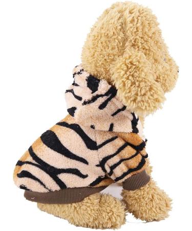 XIAOYU Pet Clothes - Warm Hoodie Costume for Dogs & Cats | Halloween Cosplay Apparel - Small Tiger - Buy Online on GoSupps.com