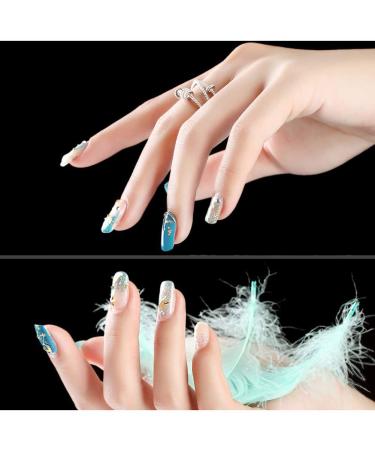 Metal Nail Studs Kit: Silver Rose Gold Star Moon Feather Charm, Heart Triangle Square Rivet Gems - 3D Nail Art Decoration (4 Boxes) - Buy Online on GoSupps.com