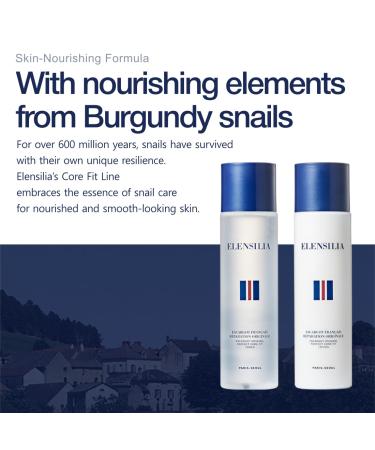 Elensilia Escargot Original Perfect Core Fit Lotion, 150ml (5.07fl.oz) Hydrating & Rejuvenating Lotion for Soft, Smooth Skin - Buy Online on GoSupps.com