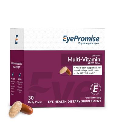 EyePromise Multi-Vitamin + Eye Support AREDS 2 Plus Blend - Expanded Eye Health Formula with Complete Heart, Brain, Hair, Skin and Overall Health - A Patented Complete Macular Health Formula
